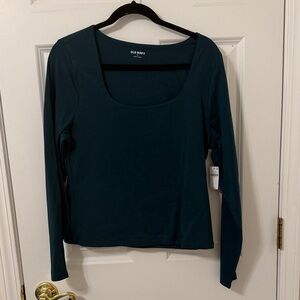 Old Navy Women's Teal Long Sleeve Tee XL NWT